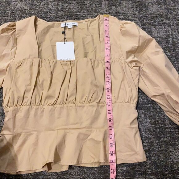 THE GOOD JANE Square Neck Ruched 3/4 Sleeve Top - Picture 9 of 9